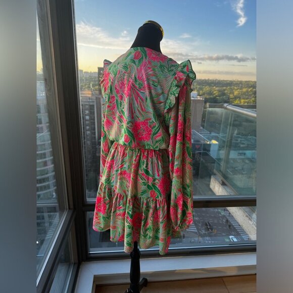 🆕 LILLY PULITZER 🧿 NWT Taviana Stretch Dress, Coming in Hot Blue Horizon, Sz 6 - Picture 11 of 16